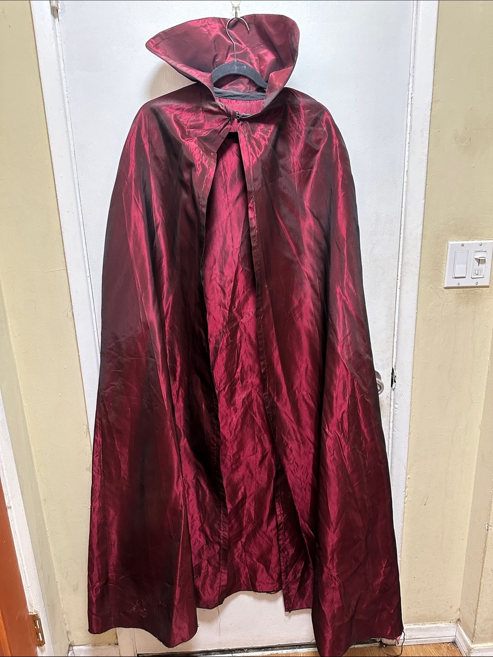 Burgundy Hooded Dracula Classic Cape